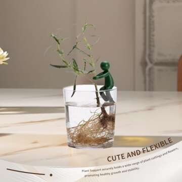 lEPECQ 6Pcs Plant Propagation Friends, Plant Cutting Holder for Stems, Sprouts and Shoots, Plant Propagation Buddy for an Indoor Garden or a Plant Propagation Station