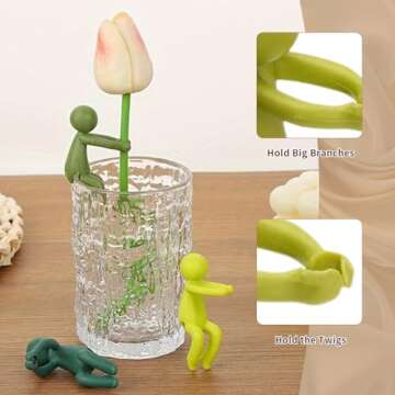 lEPECQ 6Pcs Plant Propagation Friends, Plant Cutting Holder for Stems, Sprouts and Shoots, Plant Propagation Buddy for an Indoor Garden or a Plant Propagation Station