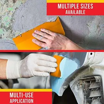 Custom Shop - 4 Inch Body Filler Spreaders for Automotive Body Fillers, Putties and Glazes - Easy, Precise, and Reusable Application - 50 Pack