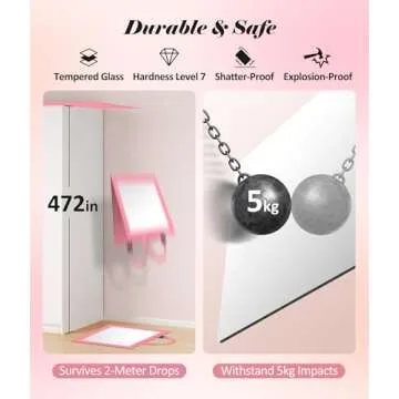 Portable HD Dance Mirror - Foldable, Durable & Versatile