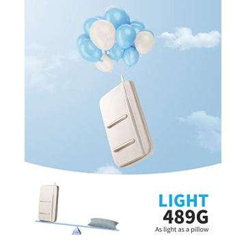 SAIJI Laptop Lap Desk with Pillow Cushion, Ultra Lightweight Portable Computer Stand Desk for Couch, Bed & Chair, Fit up to 17” Laptop & MacBook Air with Side Pocket, Rails for Airflow