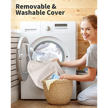 SAIJI Laptop Lap Desk with Pillow Cushion, Ultra Lightweight Portable Computer Stand Desk for Couch, Bed & Chair, Fit up to 17” Laptop & MacBook Air with Side Pocket, Rails for Airflow