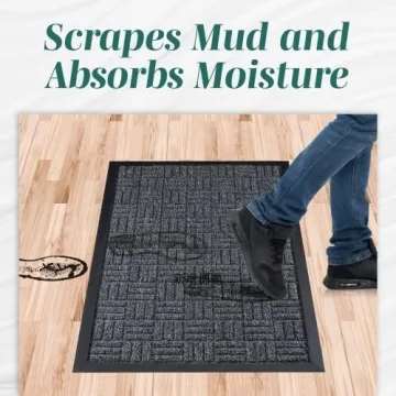 HOMWE Durable All-Weather Door Mats Set - 2 Pieces