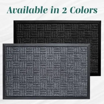 HOMWE Durable All-Weather Door Mats Set - 2 Pieces