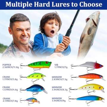 Fishing Advent Calendar 2024 for Man Adult Teen - 24 Days Christmas Countdown Fishing Lure Tackle Set - Xmas Surprise Fish Gift for Father Boyfriend