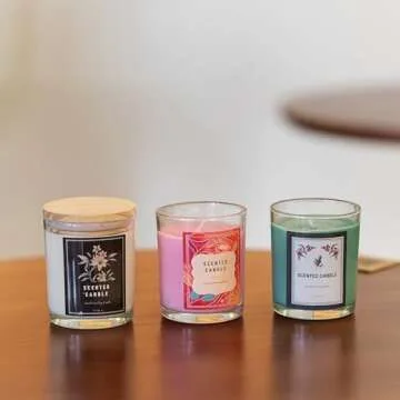 JXXXN Candle Making Kit Supplies, Soy Wax Making Kit Including Pot, Wicks, Sticker, Tins, Soybean Wax, Spoon & More