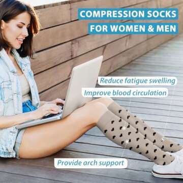 Premium Copper Compression Socks for All-Day Comfort