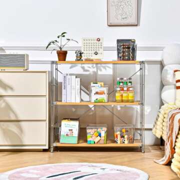 12 Pack Clear Storage Bins with Lids for Home Organization