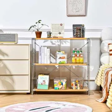 12 Pack Clear Storage Bins with Lids for Home Organization