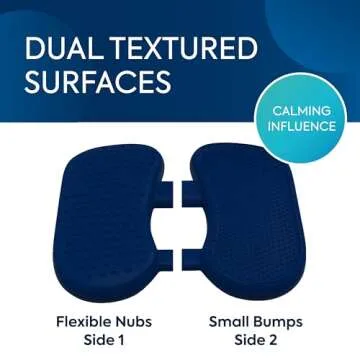 Bouncyband Wiggle Feet, Dark Blue, 1 Pack – Sensory Foot Cushion Quietly Facilitates Movement to Help Improve Concentration - 12” x 9” x 2.5” Sensory Tool, Ideal for The Classroom, Work, or at Home