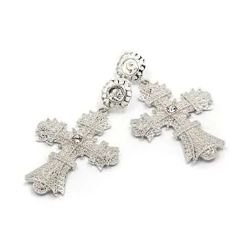 Big Cross Earrings - Stunning Dangle Jewelry for Women