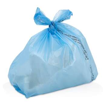 Nuby 100 Piece Disposable Diaper Sacks/Bags with Powder Scent, Blue