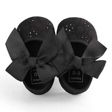 Baby Girls Princess Bowknot Soft Sole Cloth Crib Shoes Sneaker