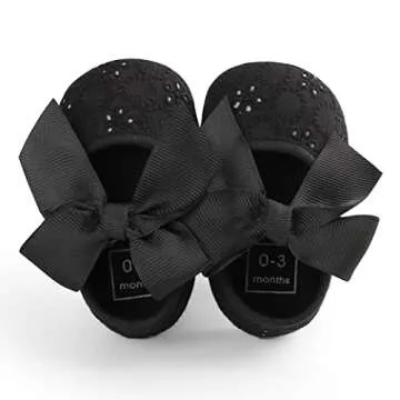 Baby Girls Princess Bowknot Soft Sole Cloth Crib Shoes Sneaker