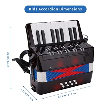 Kids Accordion 17-Key Mini Musical Instrument for Children