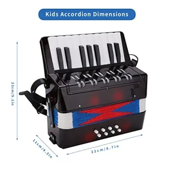 Kids Accordion 17-Key Mini Musical Instrument for Children