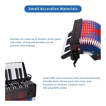 Kids Accordion 17-Key Mini Musical Instrument for Children
