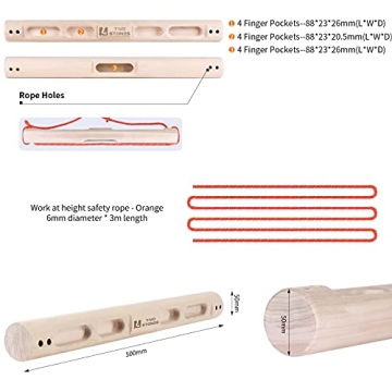 Portable Rock Climbing Fingerboard for Strength Training