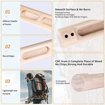 Portable Rock Climbing Fingerboard for Strength Training