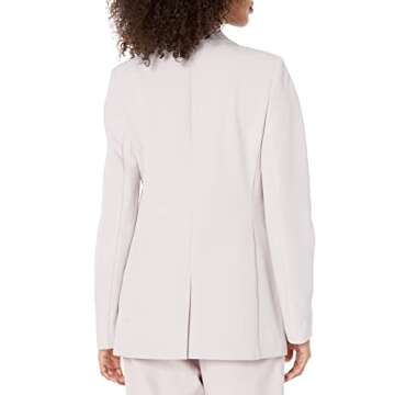 The Drop Women's Blake Long Blazer, Lilac Marble, Medium