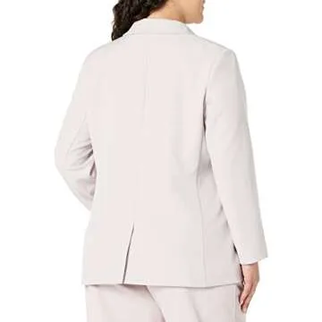 The Drop Women's Blake Long Blazer, Lilac Marble, Medium