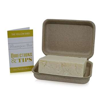The Yellow Bird Eucalyptus Tea Tree Shampoo Bar. All Natural & Organic Ingredients. Sulfate Free, De...