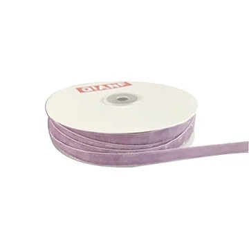 QIANF Vintage Lavender Velvet Ribbon for Elegant Crafts