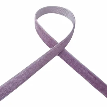 QIANF Vintage Lavender Velvet Ribbon for Elegant Crafts