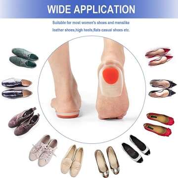 2024 Gel Heel Cup for Foot Comfort and Pain Relief