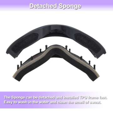 EXP VISION Ski Goggles Snowboard for Men Women, OTG Anti Fog UV Protection Snow Goggles (Black Frame Purple)