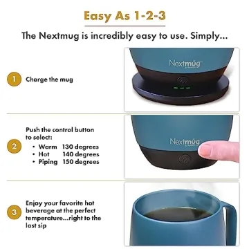 Nextmug Smart Temperature-Controlled Coffee Mug 14 oz