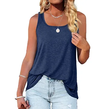 Womens Trendy Summer Tunic Tops for Leggings - 2XL