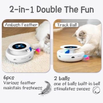ORSDA 2in1 Interactive Cat Toy for Endless Fun