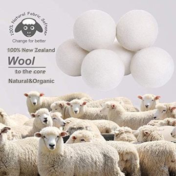 Budieggs Wool Dryer Balls Organic XL - Eco-Friendly Laundry Solution