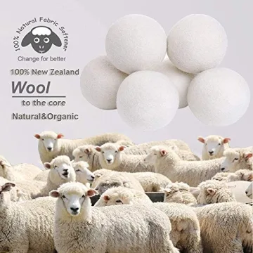 Budieggs Wool Dryer Balls Organic XL - Eco-Friendly Laundry Solution
