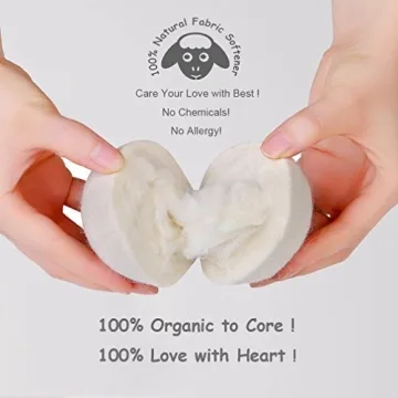 Budieggs Wool Dryer Balls Organic XL - Eco-Friendly Laundry Solution