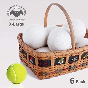Budieggs Wool Dryer Balls Organic XL - Eco-Friendly Laundry Solution