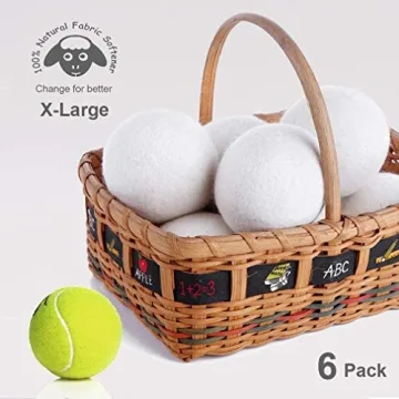 Budieggs Wool Dryer Balls Organic XL - Eco-Friendly Laundry Solution