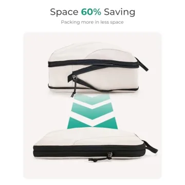 BAGSMART Compression Packing Cubes for Travel Organization