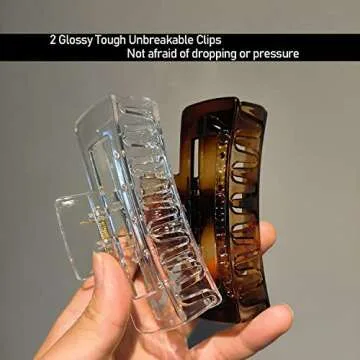 Durable Large Hair Claw Clips Perfect for Thick Hair