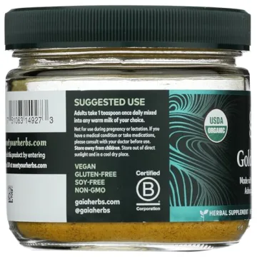 Gaia Herbs Golden Milk Powder for Stress Support