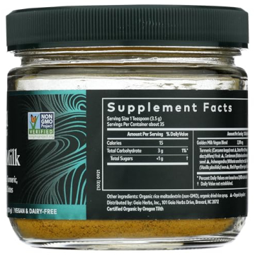 Gaia Herbs Golden Milk Powder for Stress Support