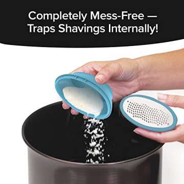 PedEgg Classic Callus Remover, As Seen On TV, New Look, Safely and Painlessly Remove Tough Calluses & Dry Skin to Reveal Smooth Soft Feet, 135 Precision Micro-Blades, Traps Shavings Mess-Free