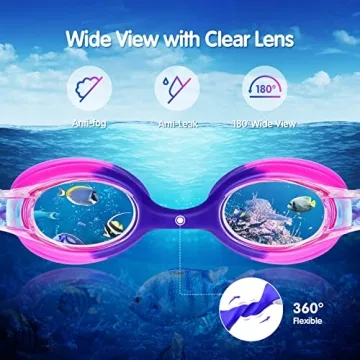 Starweh Kids Swim Goggles 2 Pack Anti Fog Suitable Ages 6-14