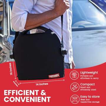 Lightweight nomadiQ Portable Grill for Camping and Tailgating