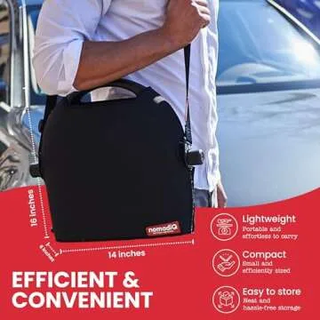 Lightweight nomadiQ Portable Grill for Camping and Tailgating