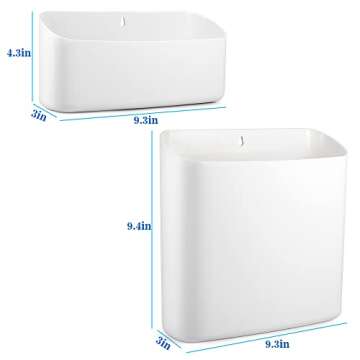 Picowe Magnetic Laundry Storage 2 Pack - Lint Holder Bin for Laundry Room