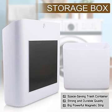 Picowe Magnetic Laundry Storage Bins - 2 Pack