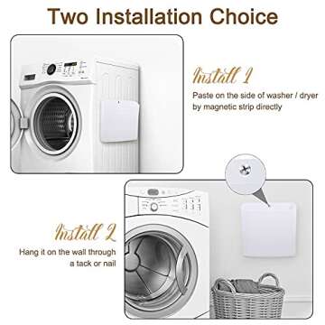 Picowe Magnetic Laundry Storage Bins - 2 Pack