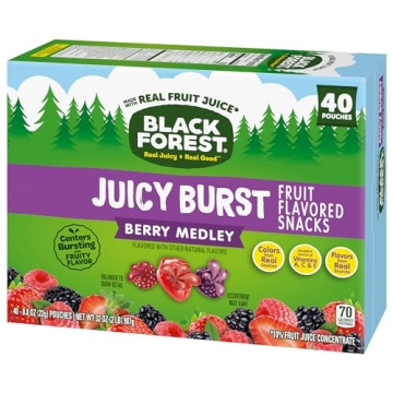 Black Forest Juicy Burst Snacks - Delicious Gummy Treats